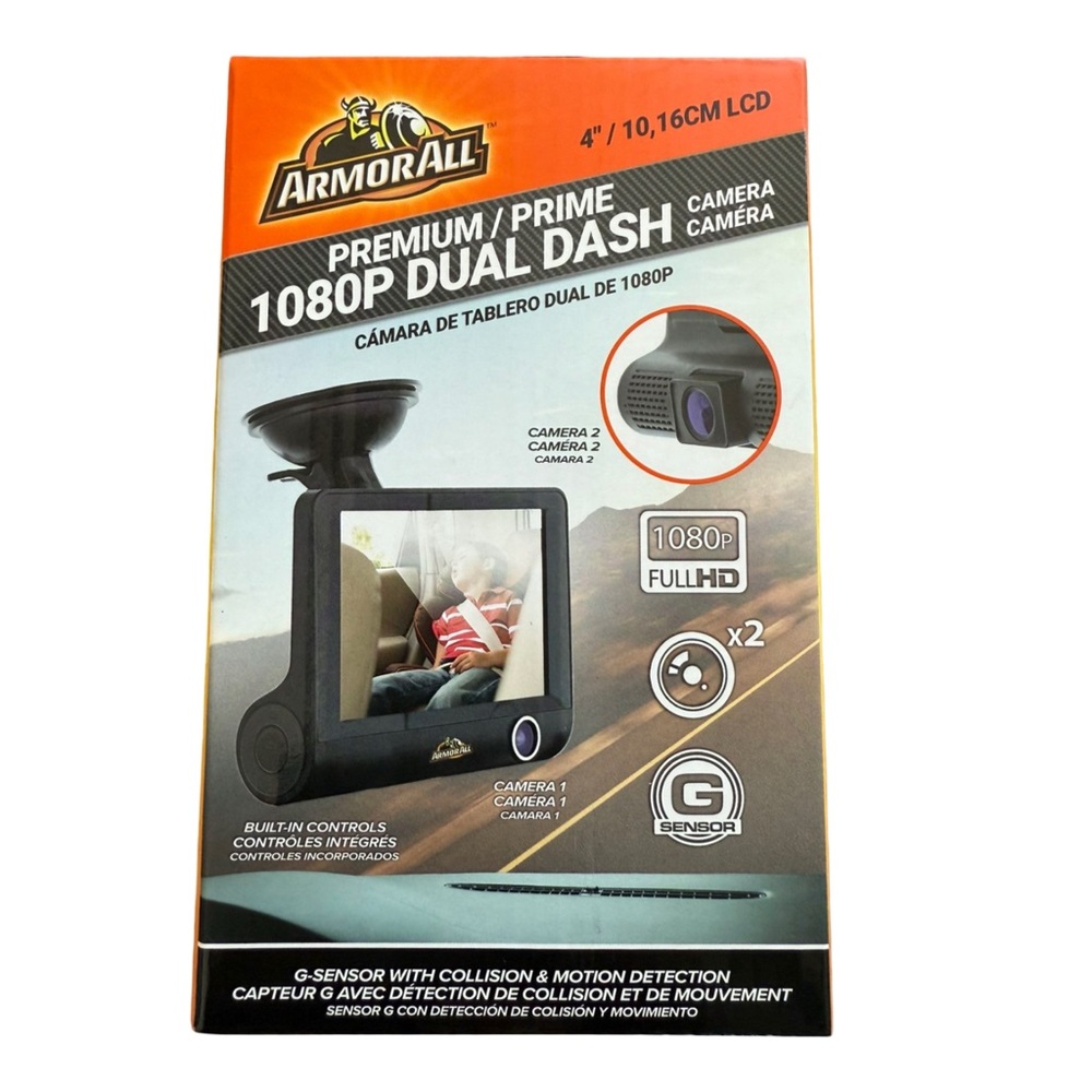 ARMOR ALL • 1080P Dual Dash Camera Dash Cam